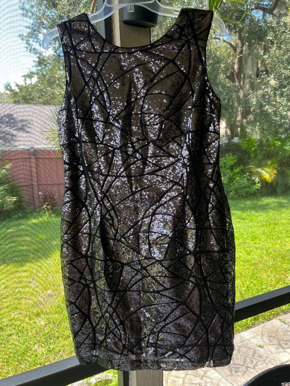 Sweet Rain sleeveless sequin bodycon dress size L